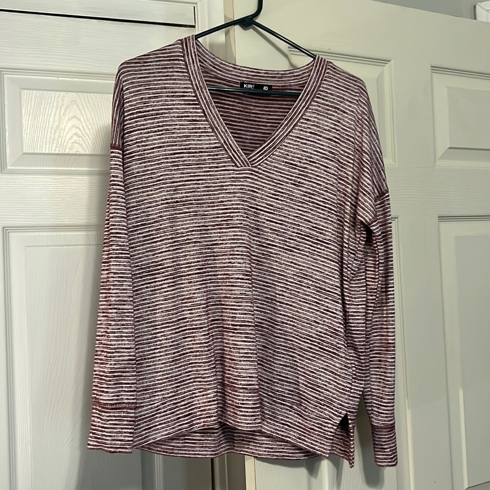 Long sleeve purple shirt, MED